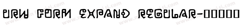 URW Form Expand Regular字体转换